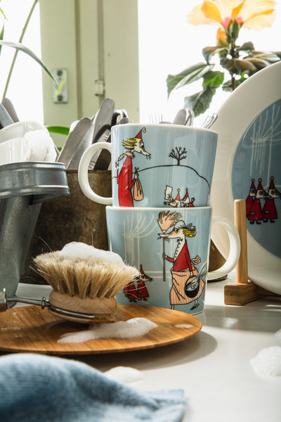 Neues von den Moomins bei HARTOG Berlin in Charlottenburg im Knesekiez: Moomin Mama und Frau Filifjonka haben neue Tassen, Schalen und Teller! 