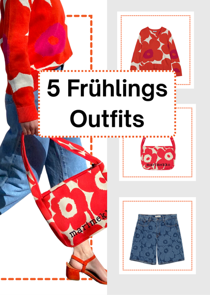 Wir zeigen 5 Spring Outfits mit der Frühlings Kollektion von Marimekko. Mit Ganz viel Unikko!