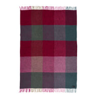 Wolldecke Gotland Check pink