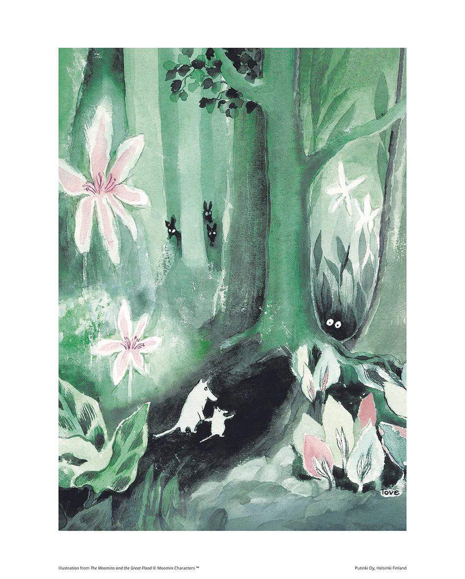 Kunstdruck MOOMIN DIE GROSSE FLUT