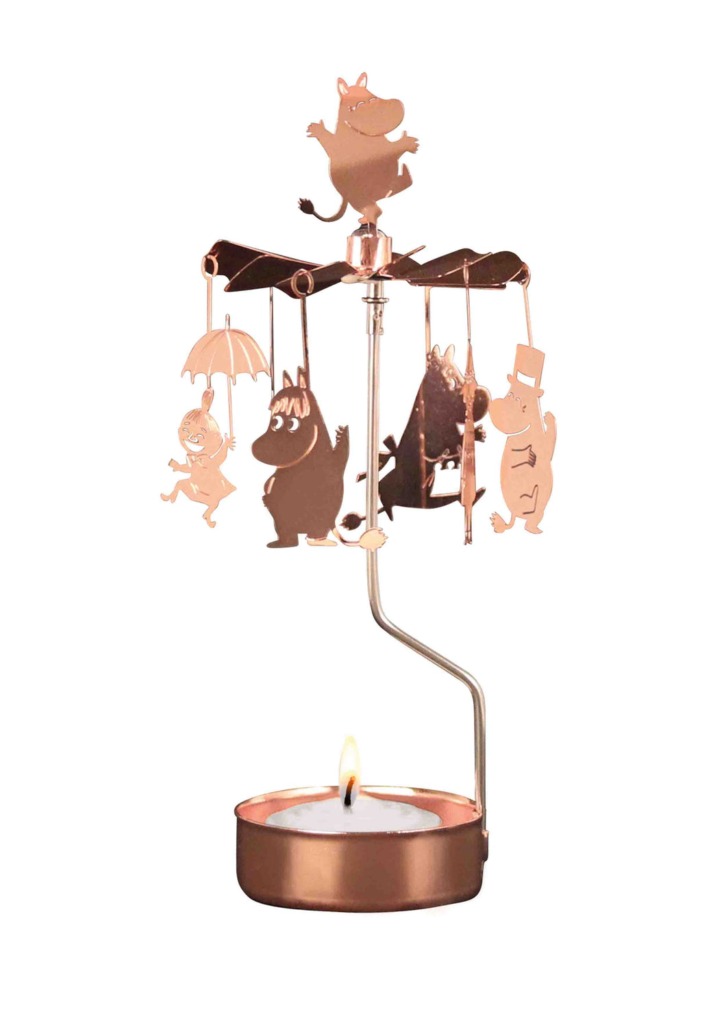 Kerzenkarussell MOOMIN FAMILIE kupfer