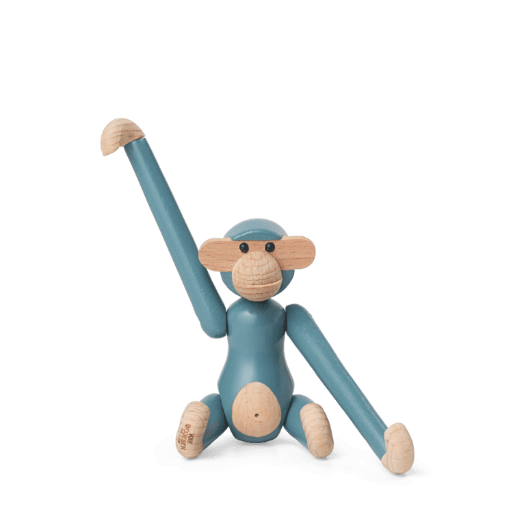 Holz AFFE mini blau