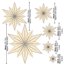 Deko Stern 10cm  4er Set