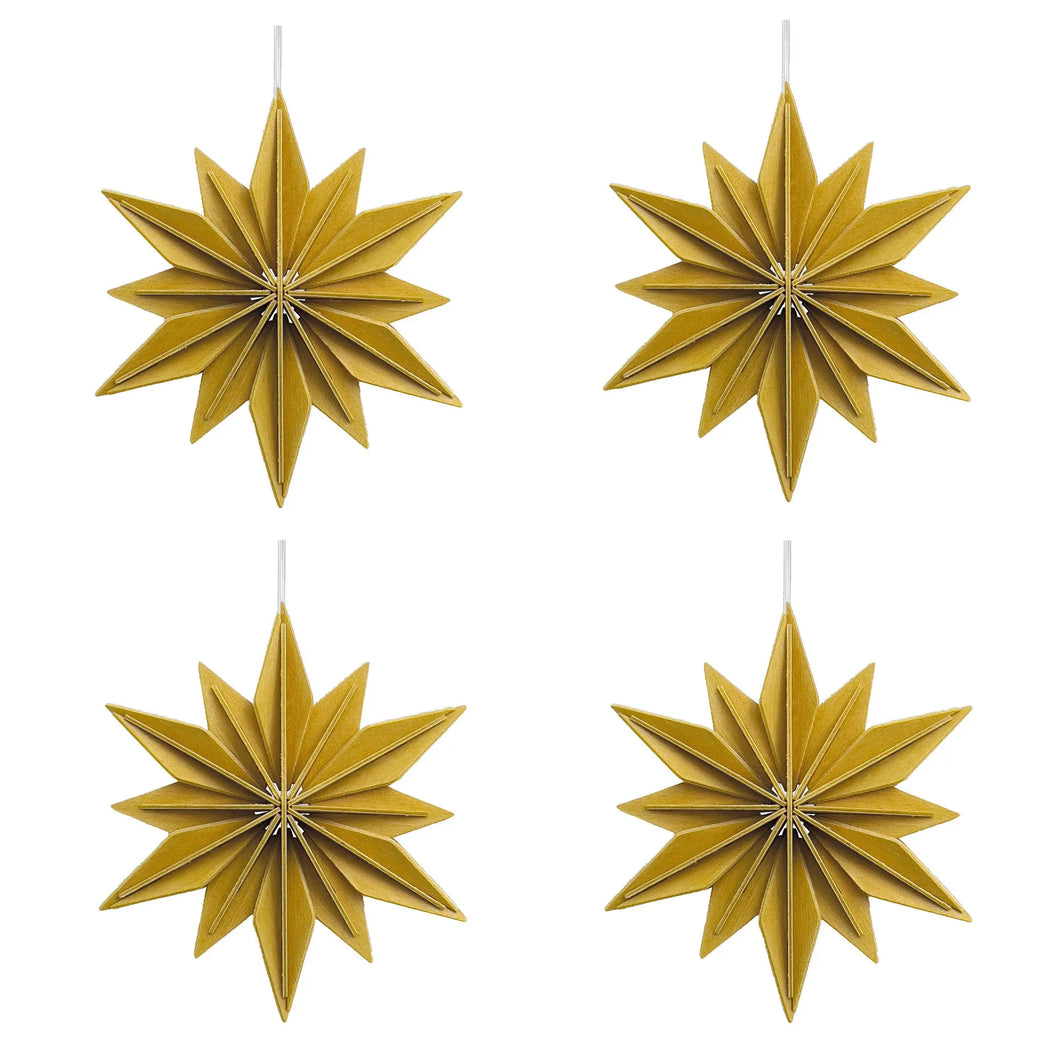 Deko Stern 10cm  4er Set