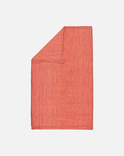 Marimekko Bettwäsche Piccolo Orange Rosa Gestreift