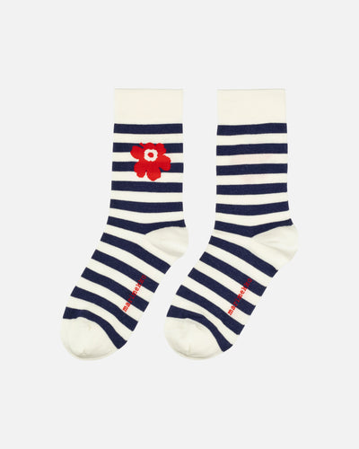 Socken KASVAA TASARAITA UNIKKO