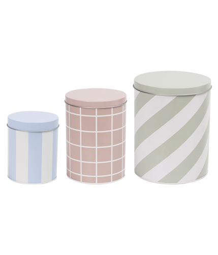 Dosen-Set CHECKS AND STRIPES