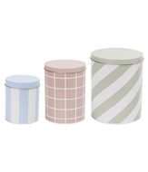 Dosen-Set CHECKS AND STRIPES