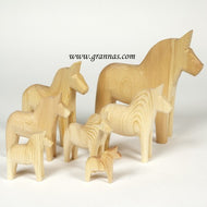 Dalapferd Natur Holz